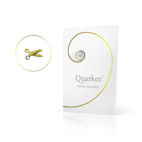 Quarkee™ 22K Gold Złote Nożyczki - Nożyce biżuteria nazębna