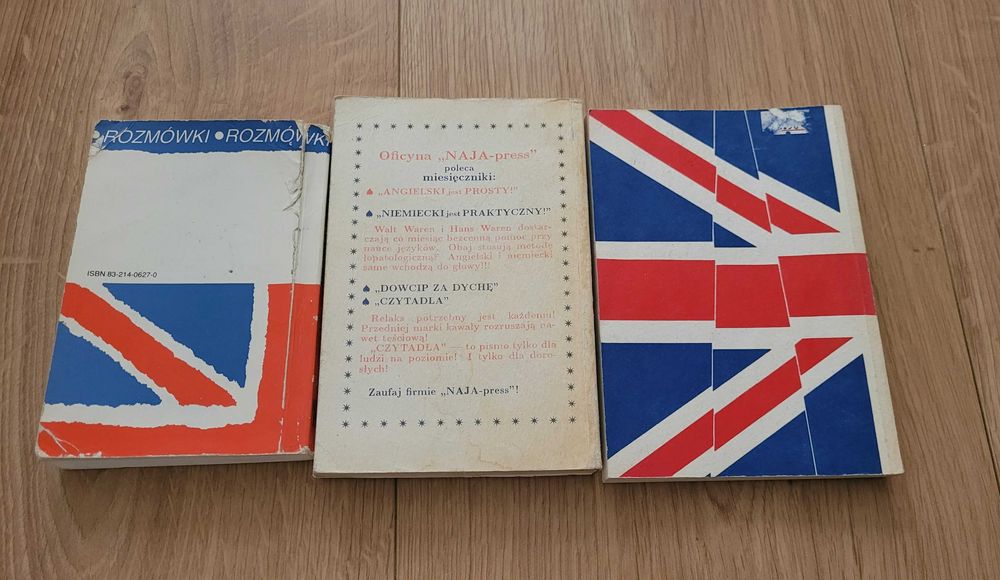 Książki do nauki języka obcego 3 szt,