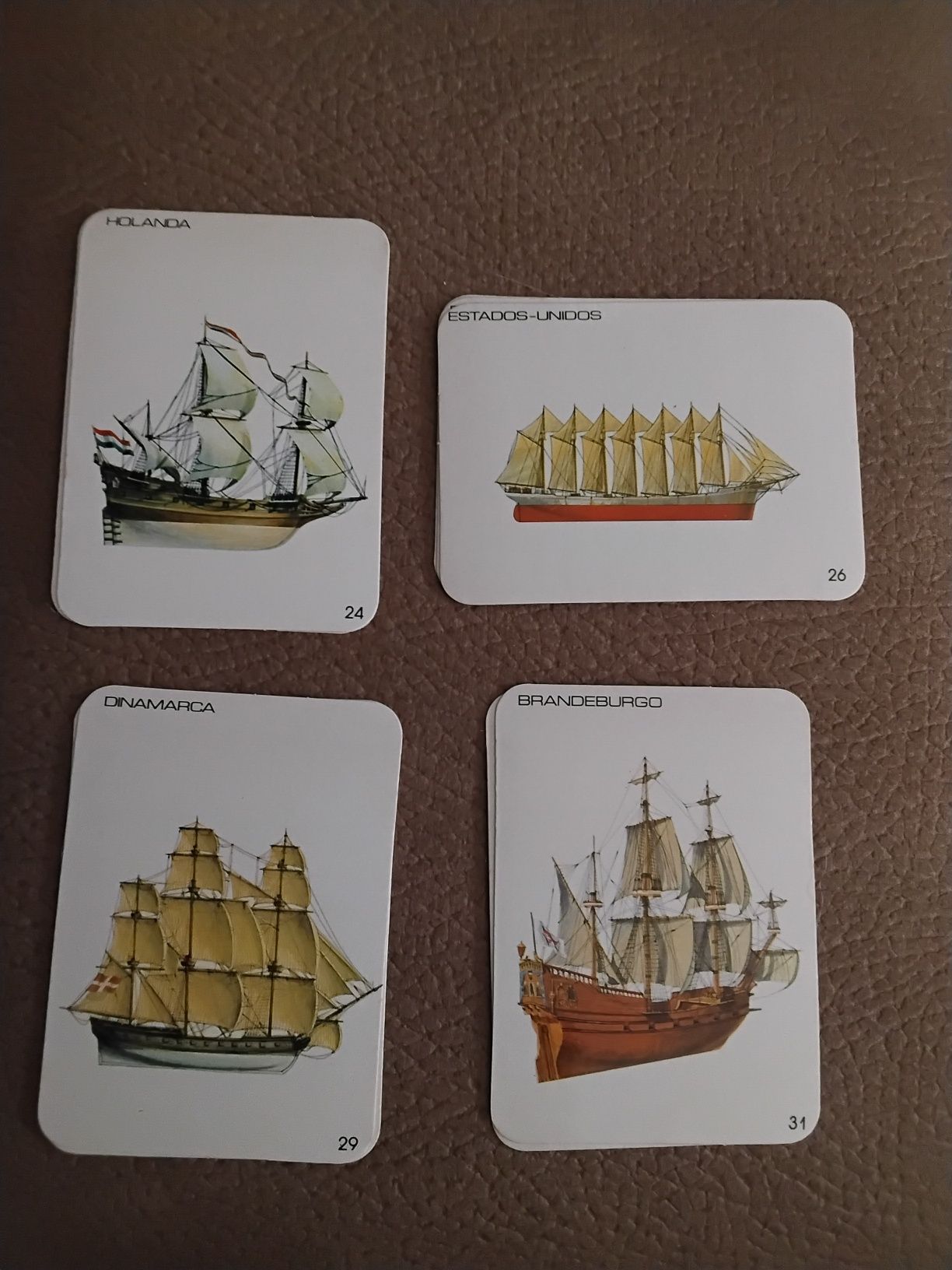 Coleção de 36 calendários de bolso antigos – Barcos de vários países