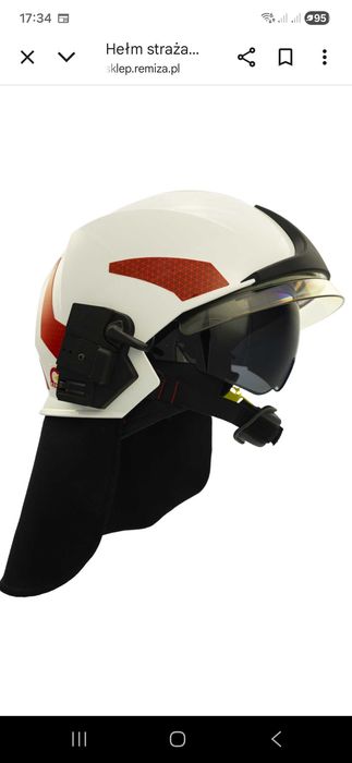 Hełm strażacki VULCAN NEO CV 102 Brandbull TnO OS1 biały
