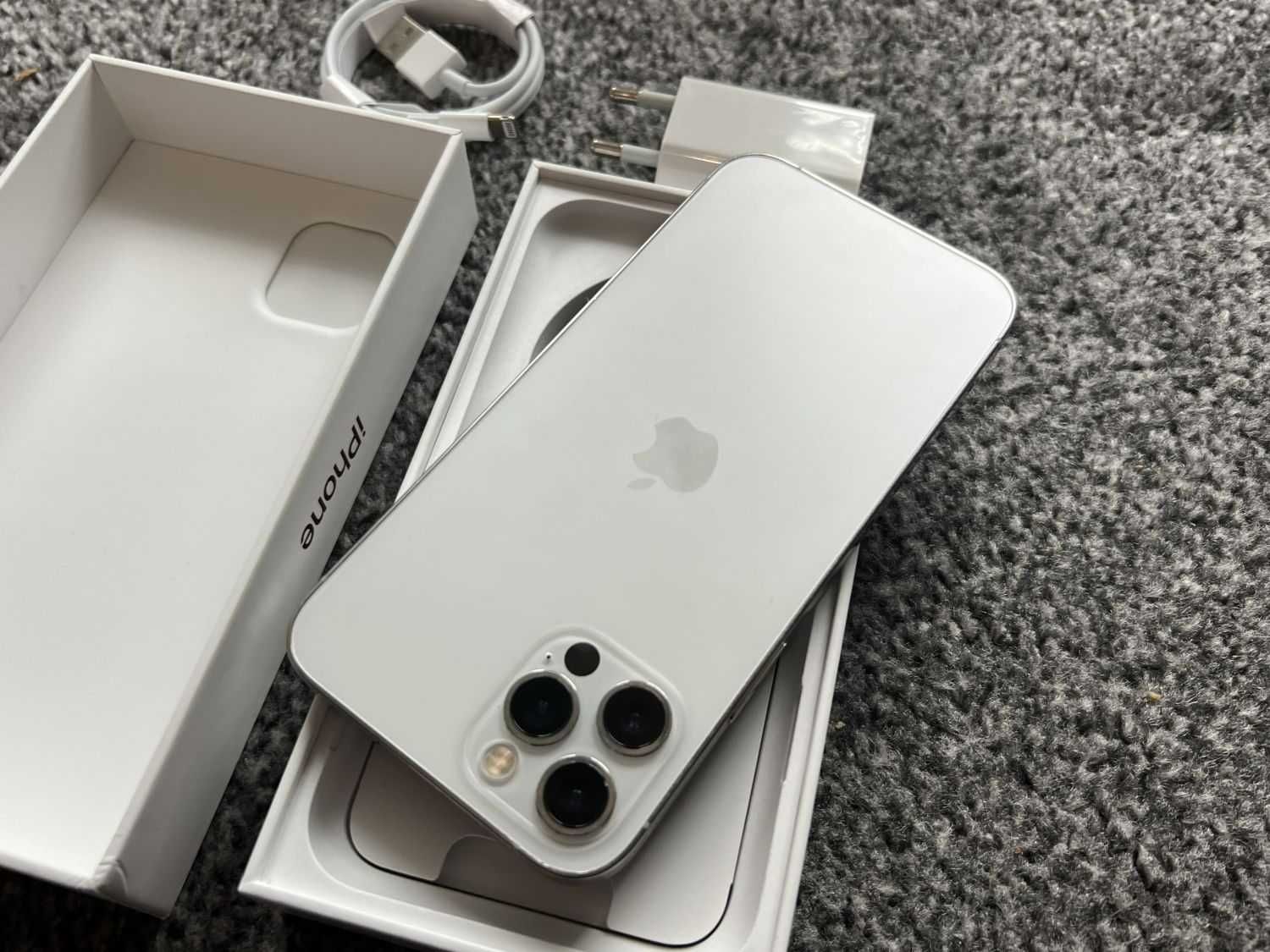 iPhone 12 Pro 256GB SILVER WHITE Biały Bateria 97% GWARANCJA SZKŁO