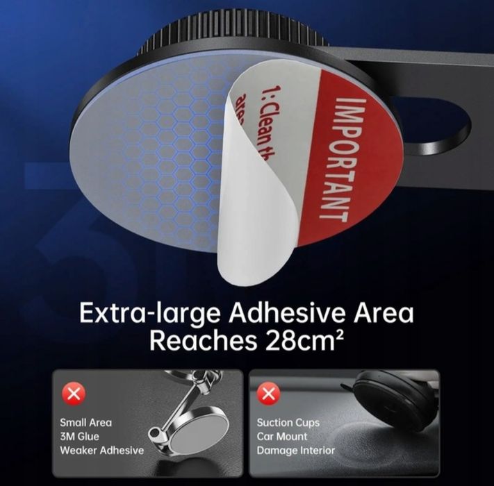 Samochodowy uchwyt magnetyczny na telefon SYNCWIRE MagSafe szary