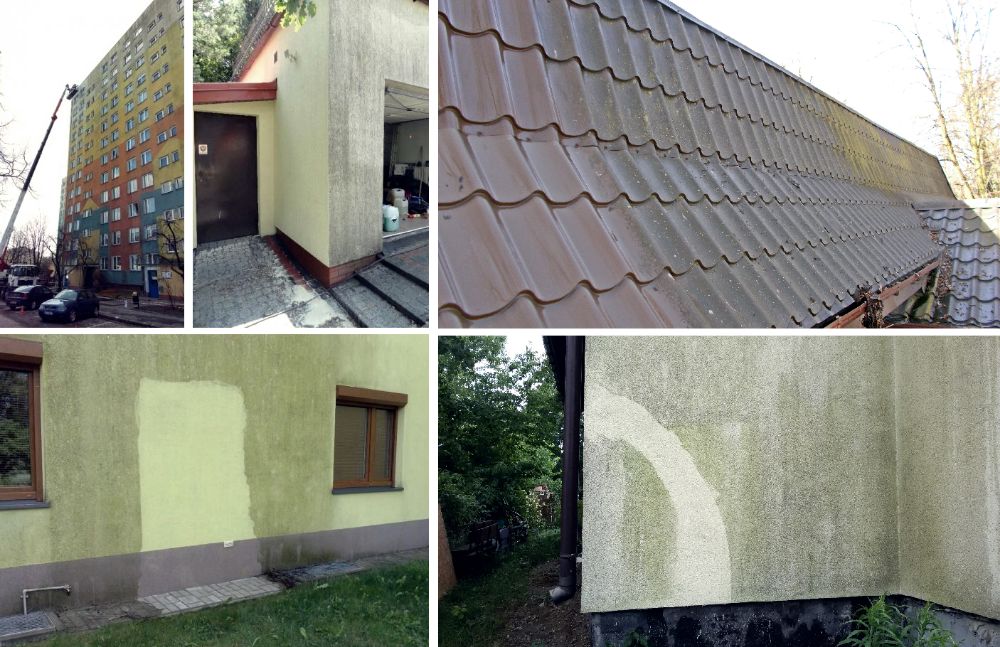 Mycie elewacji - malowanie dachu - mycie kostki - mycie dachu