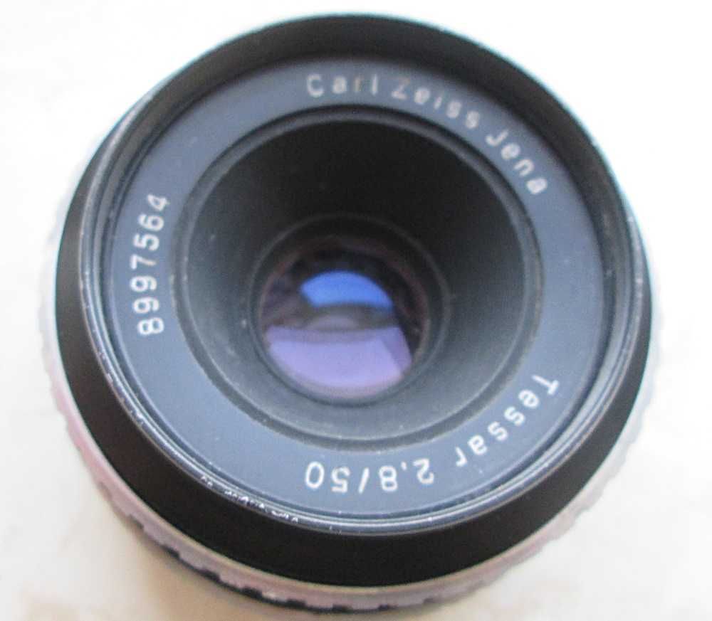 Объектив Carl Zeiss Jena Tessar 2.8 50 mm   Zebra