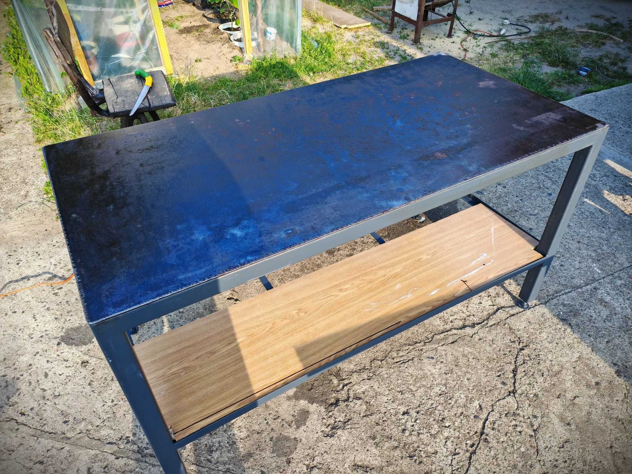 Stół warsztatowy PREMIUM – mocna stal, solidny blat, NA LATA!