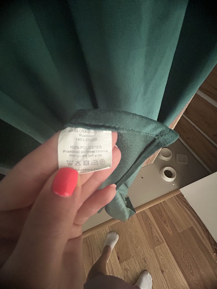 Zasłony welurowe z przelotkami 2 szt