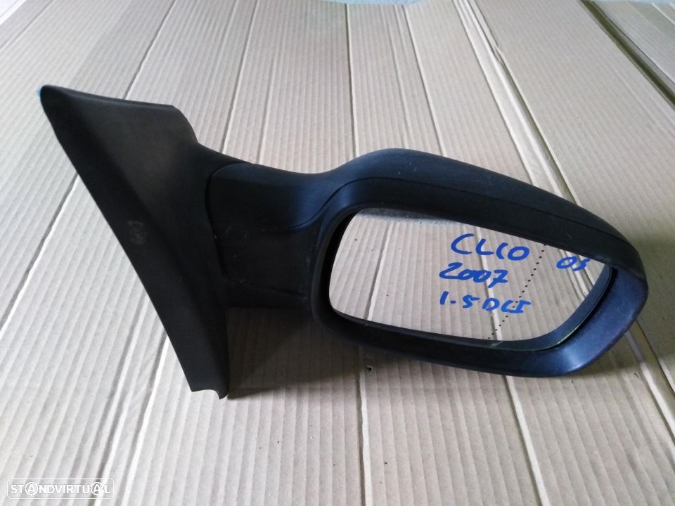 Espelho retrovisor direito elétrico renault clio iii 3 ano