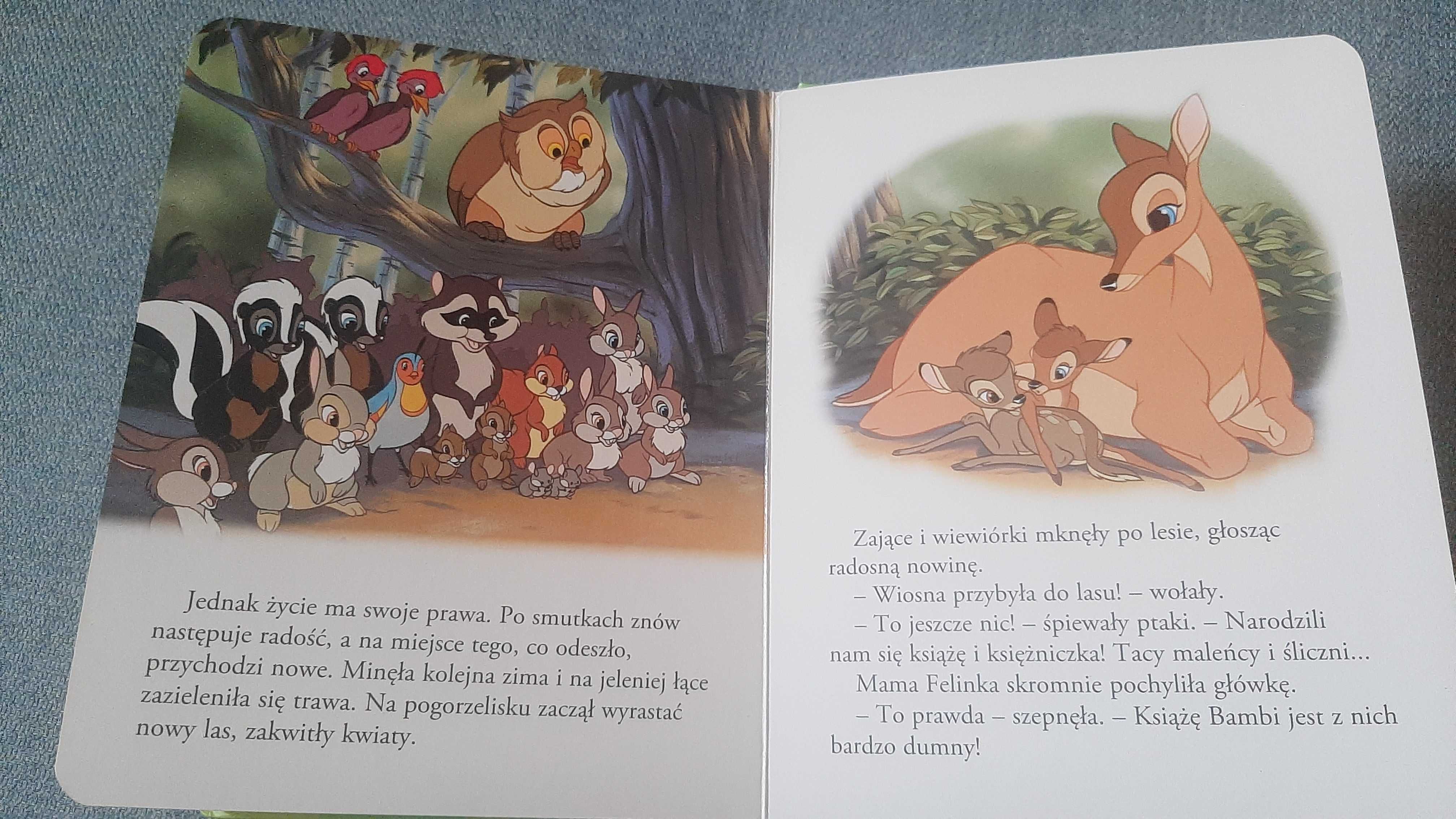 Bambi Disney książeczka z okienkiem tekturowe strony