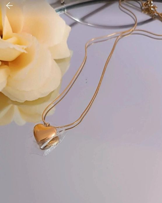 Naszyjnik ze stali nierdzewnej. Serduszko