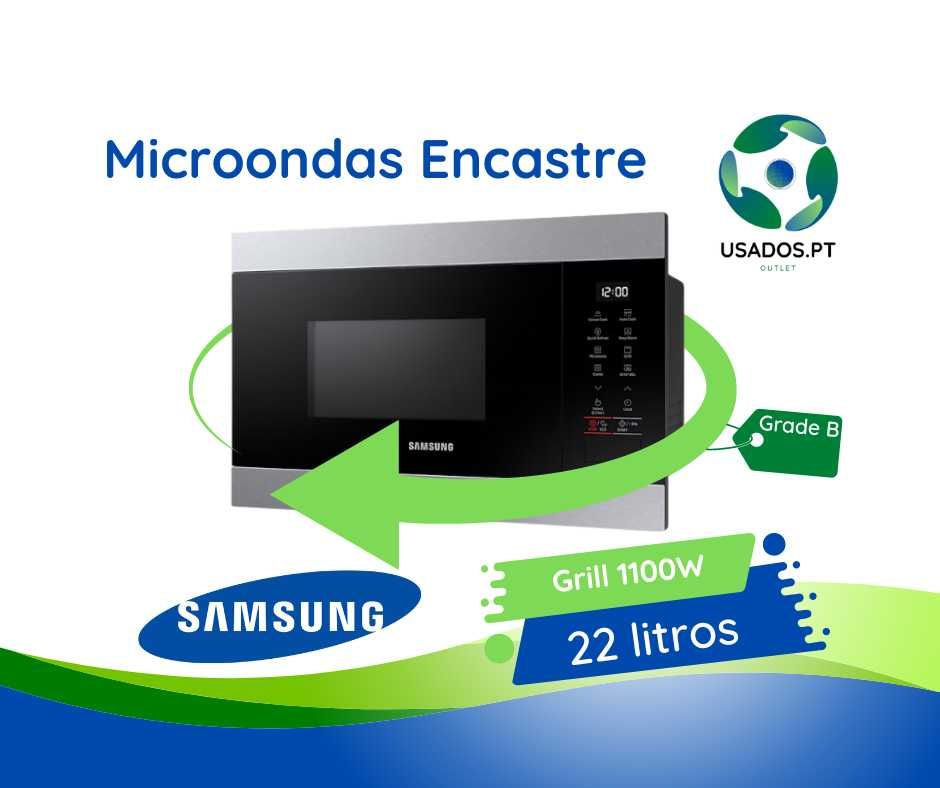 Micro-ondas Grill de Encastre Samsung 22L Inox