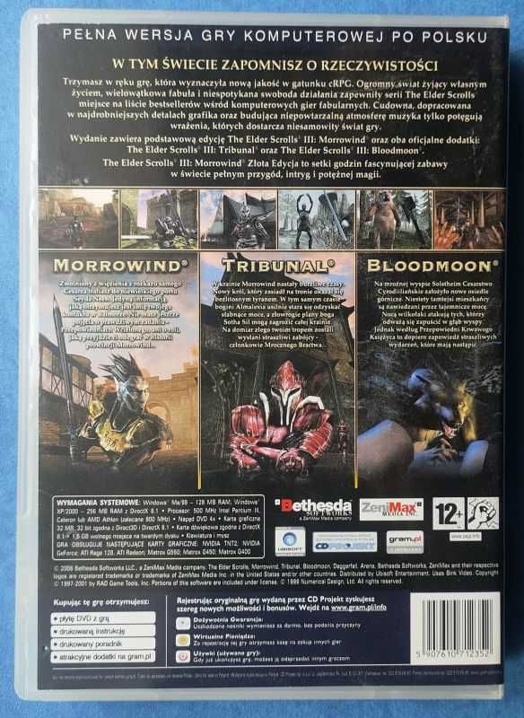 The Elder Scrolls III - Morrowind - Złota Edycja - PL