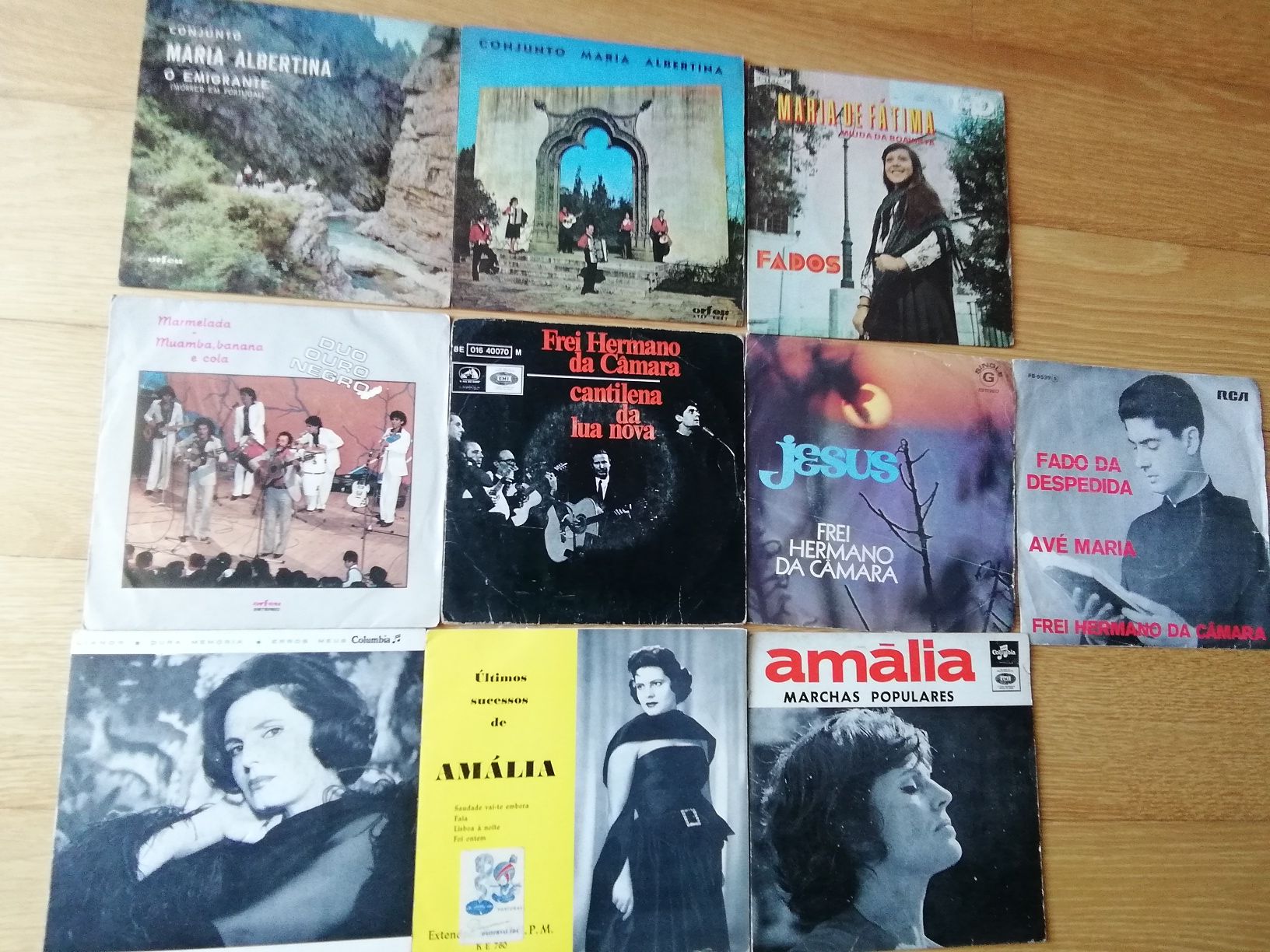 9 Discos vinil single.