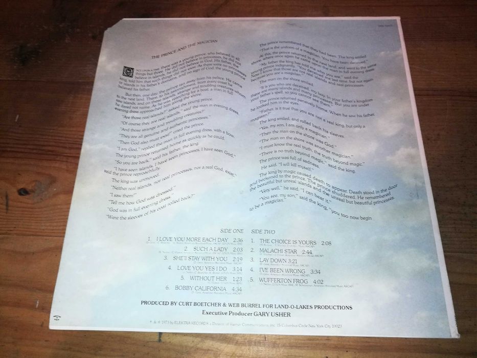 CURT BOETCHER - There's an   Innocent Face (ED USA – 1973) LP