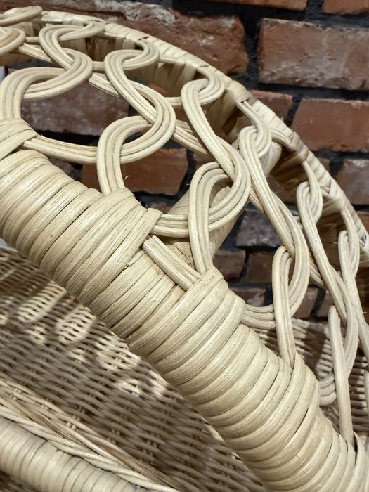 Polka rattanowa okragla Bohoswing Boho Swing Positano