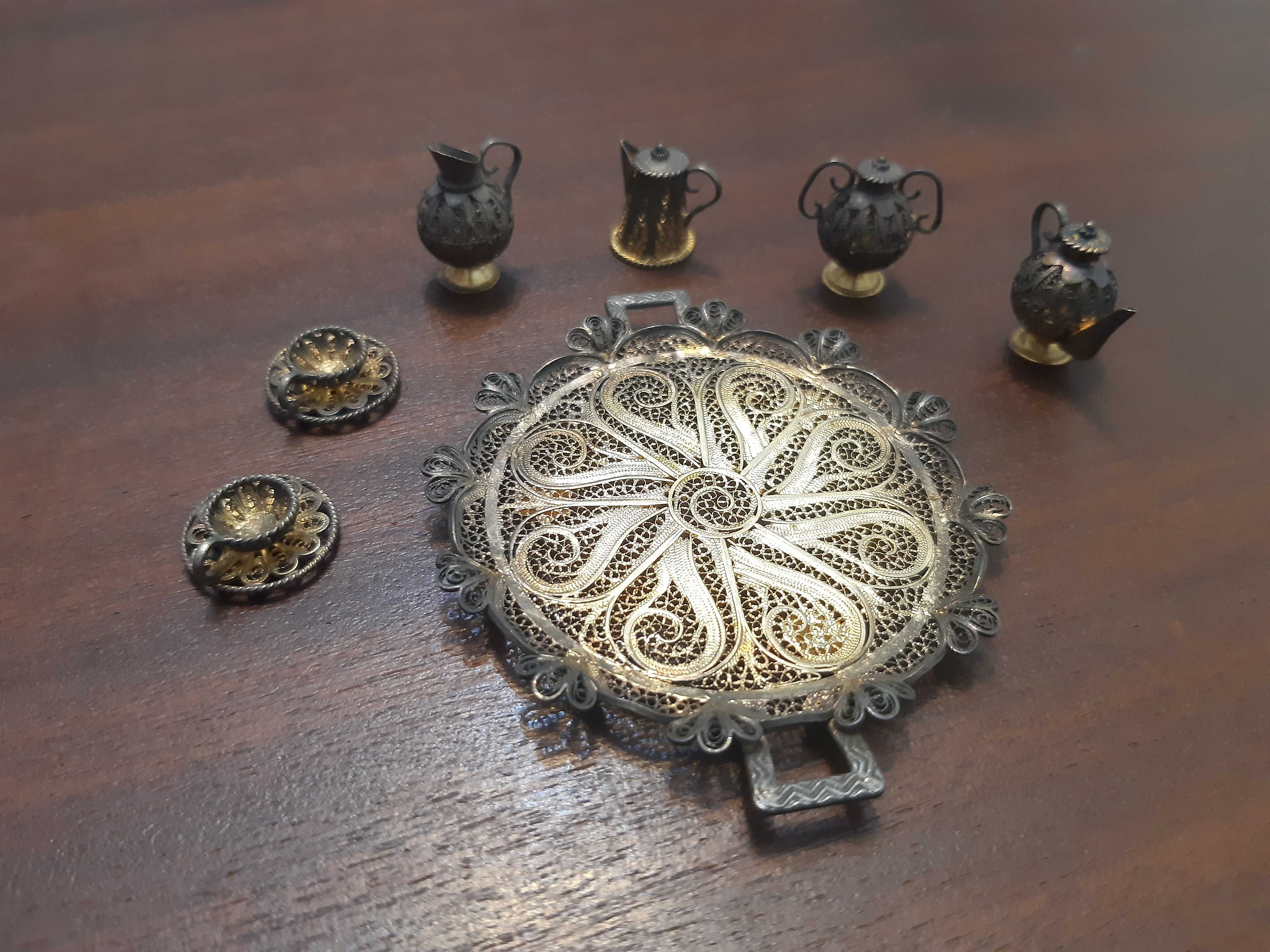 Miniatura filigrana de prata (Portugal) séc. XX