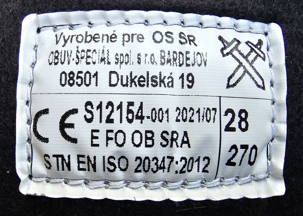 Тактические берцы BOSP (стандарт армии и спецподразделений Словакии)