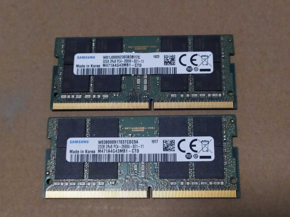 RAM DDR4 32GB, 16GB Samsung , Hynix
