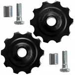 Kółka przerzutki 2x 10T do wózka Shimano Sunrace Sram zestaw kółek
