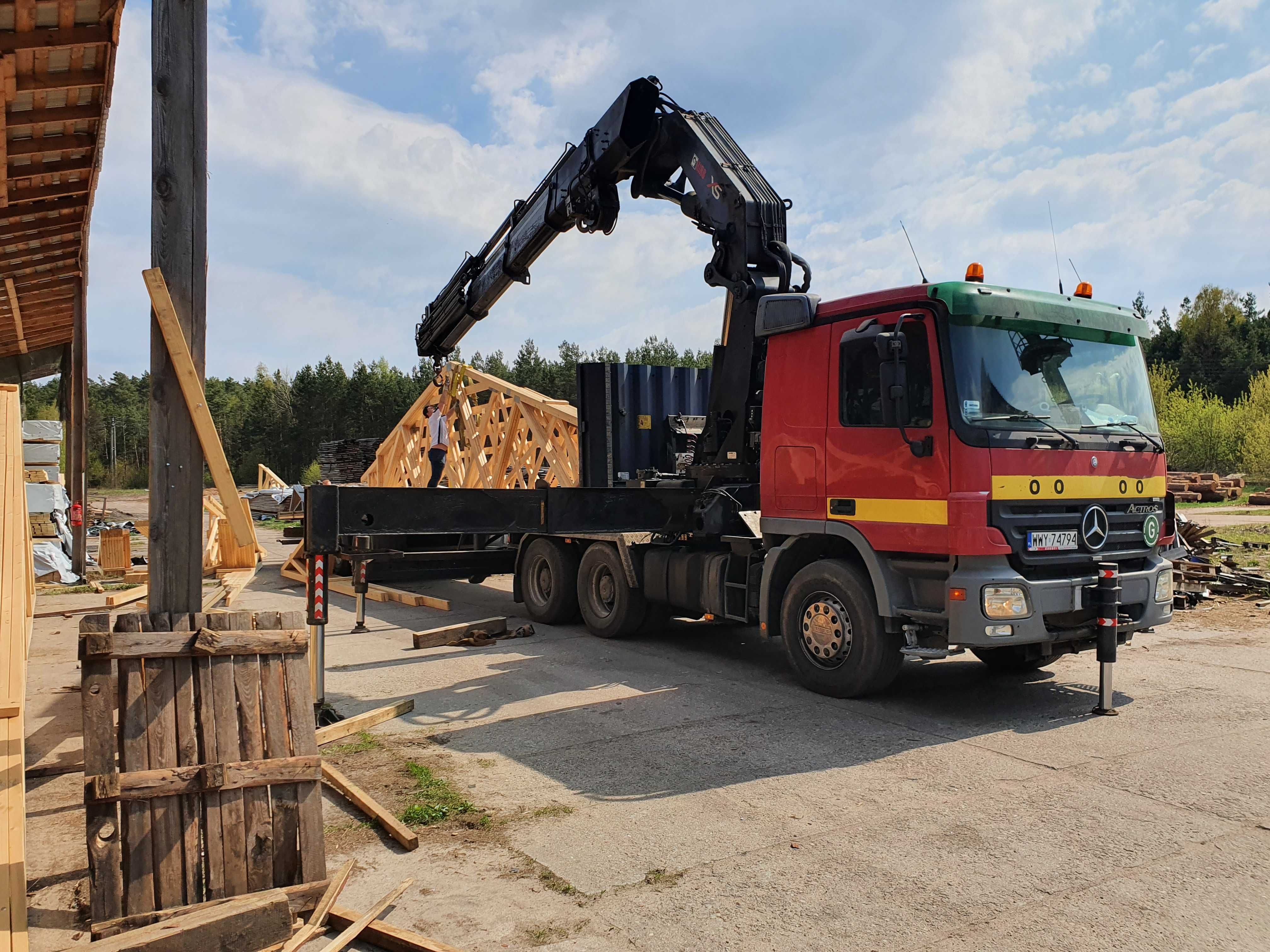 Wiązary dachowe MiTek C24 na blachy kolczaste, bindry