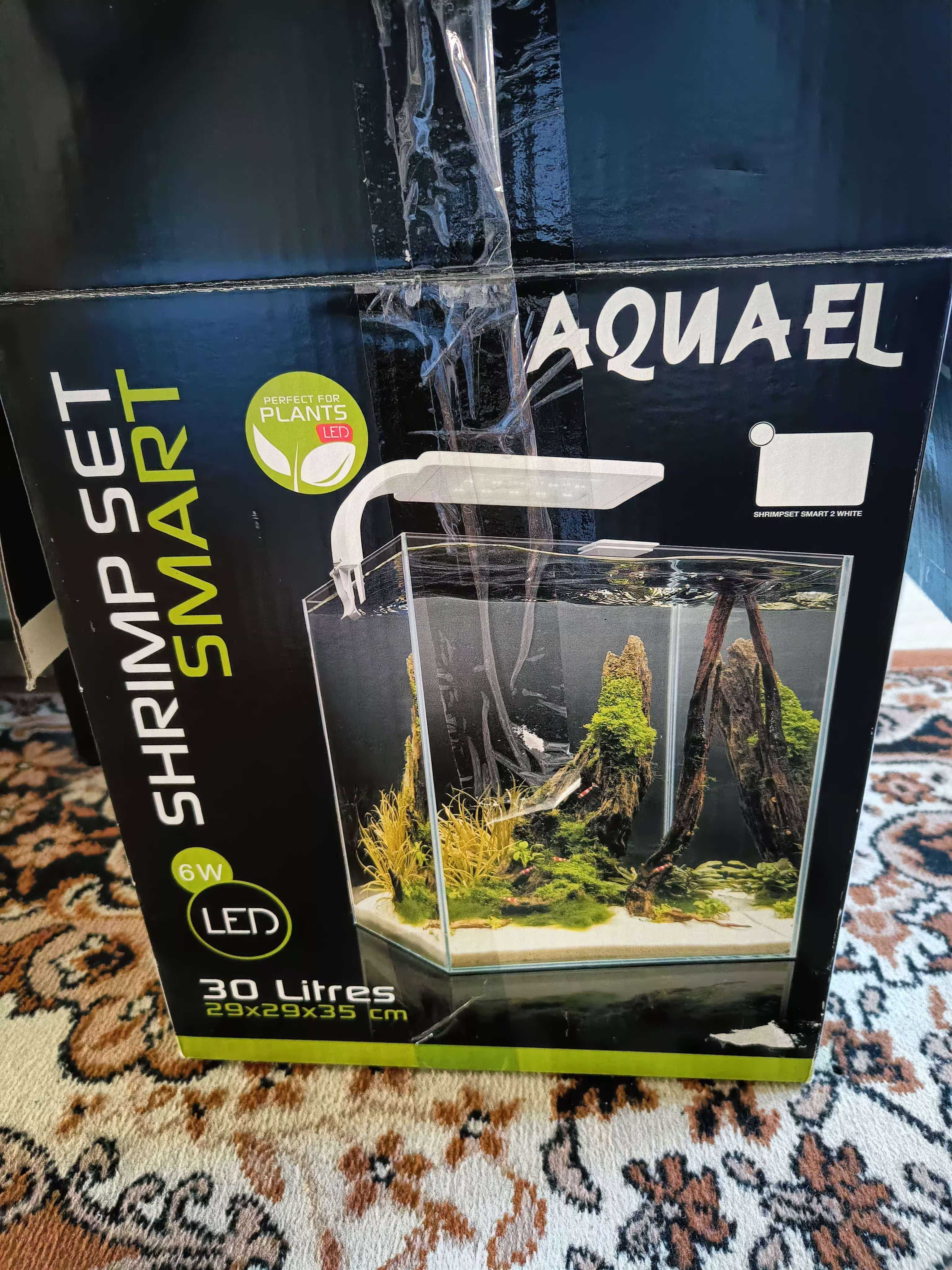 Akwarium AQUAEL Shrimp Set Smart 30l + nawozy, testy wody