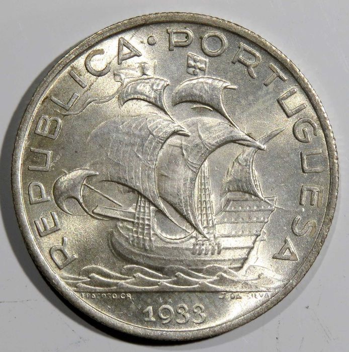 REPUBLICA PORTUGUESA - 5 Escudos 1933 - Soberba