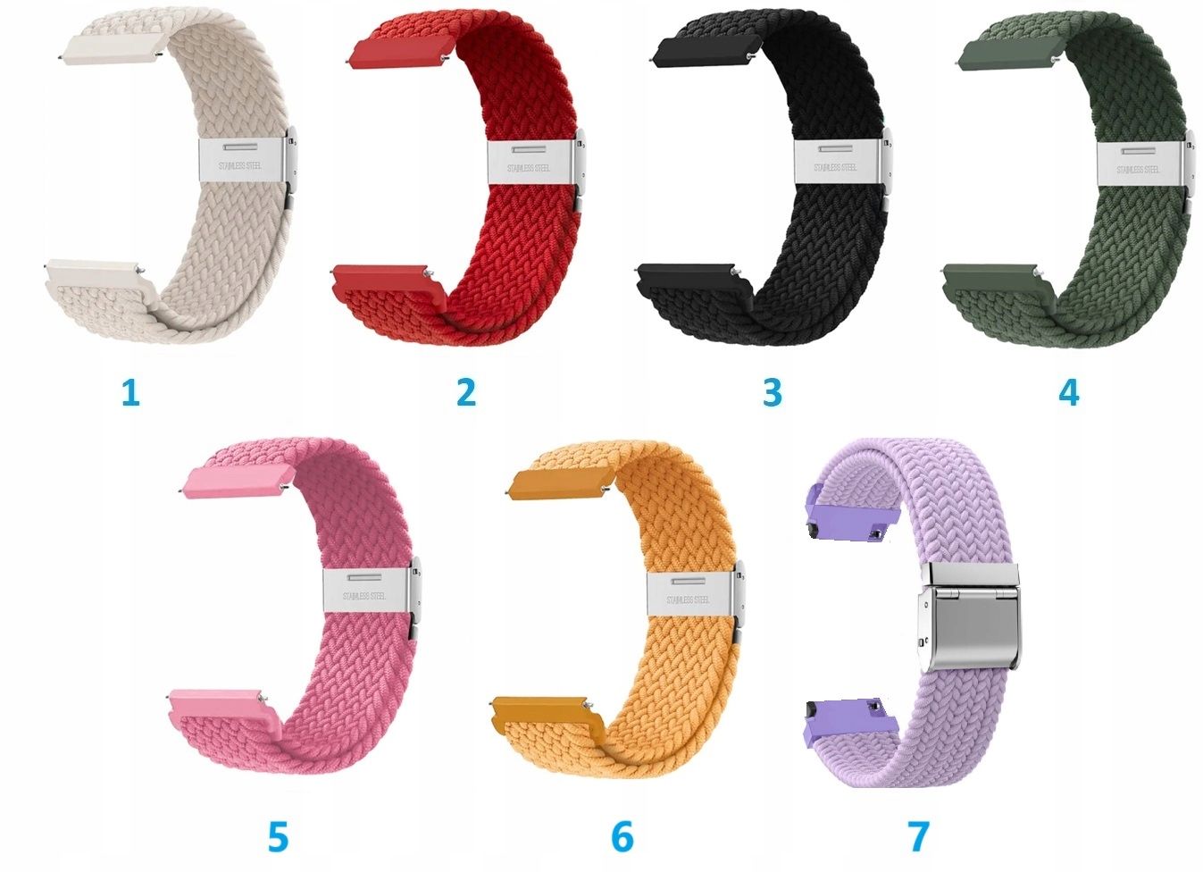 Pasek Pleciony / Elastyczny do Xiaomi Amazfit GTS/ 2/ 3/ 4/ 2e /Mini