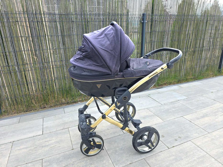 Wózek Junama Diamond czarno-złoty