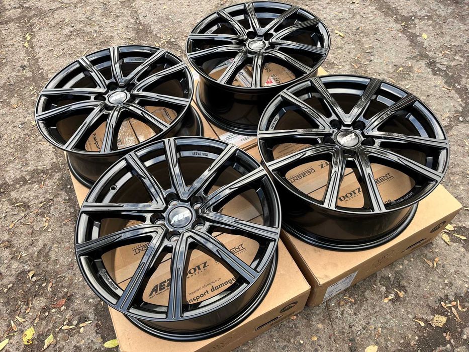 4x felgi AEZ MONTREAL black 18" roz. 5x108 ET 50,5 VOLVO V60 V90 XC60