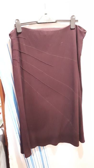 Тёплая юбка на большой размер.