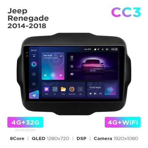Штатна магнітола Teyes CC3 4+32 Gb Jeep Renegade 2014-2018