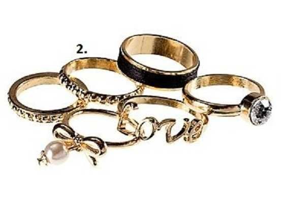 Pierścionek H&M Obrączka M Kolekcja LOVE Cieńsza