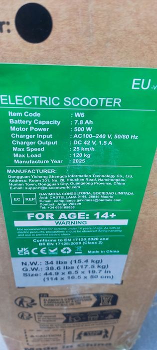 Hulajnoga Elektryczna iscooter w6 Duże koła 10cali 500w Nowa