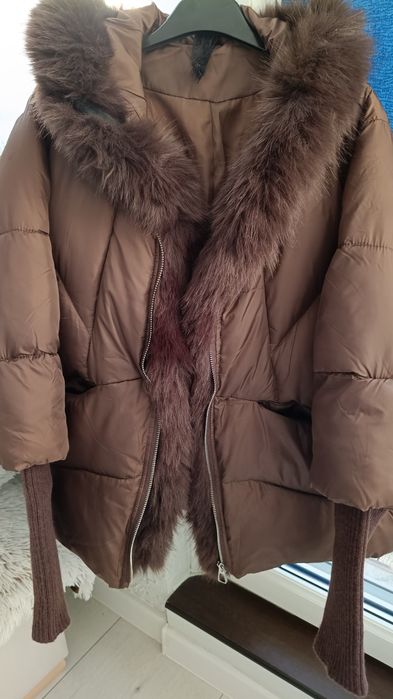 Sprzedam zimową kurtkę damska .kolor brązowy