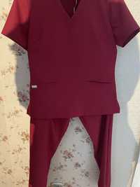 Scrubs medyczny damski Noshi S burgundy