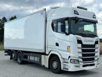Scania S500 / CHŁODNIA / WINDA / 18 PALET / 7.4 M / DRUKARKA / AUTOMAT / NISKI PRZEBIEG / PODNOSZONA OŚ / 2020 ROK