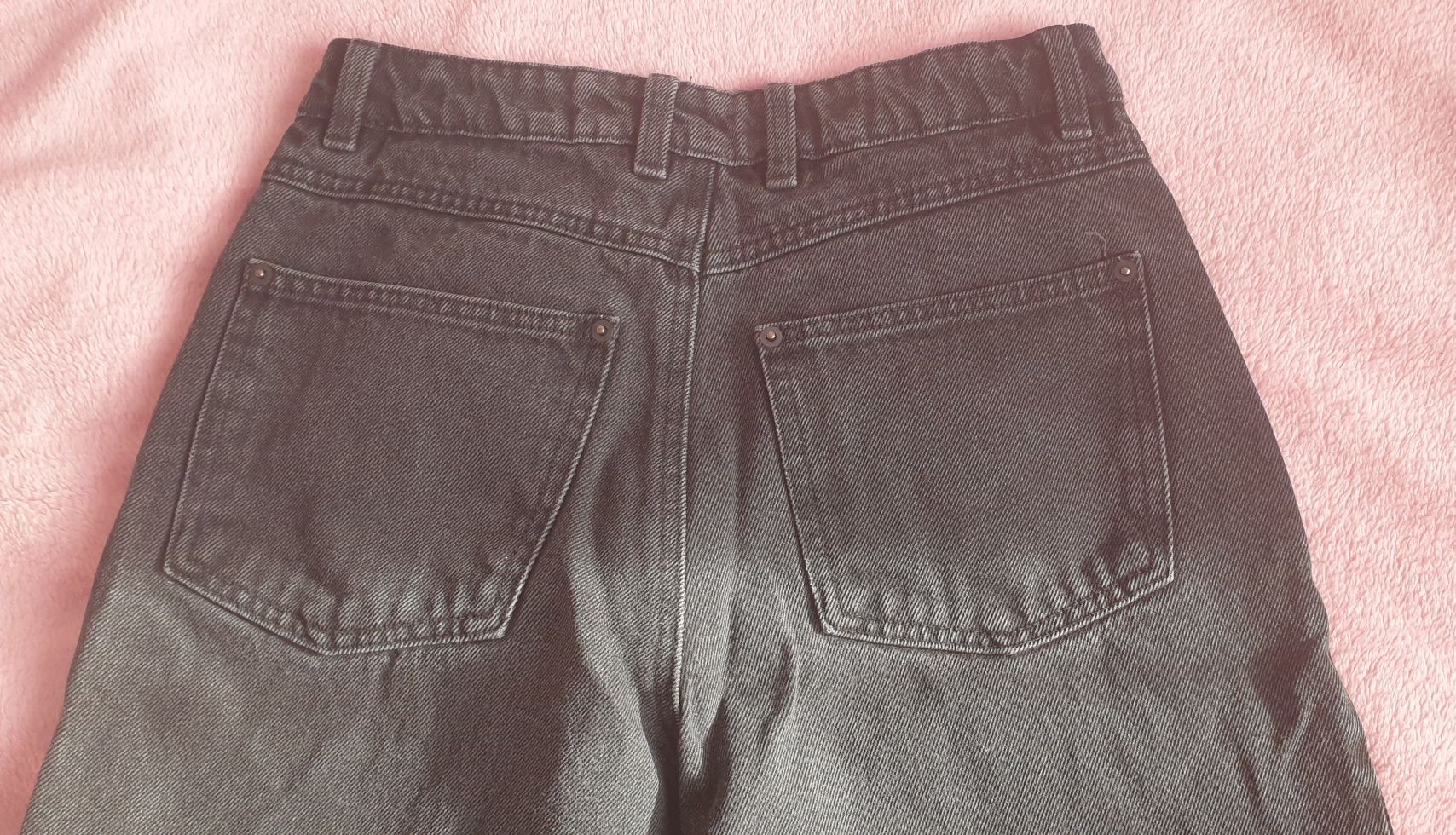 Cropp czarne jeansy slouchy r.38 M