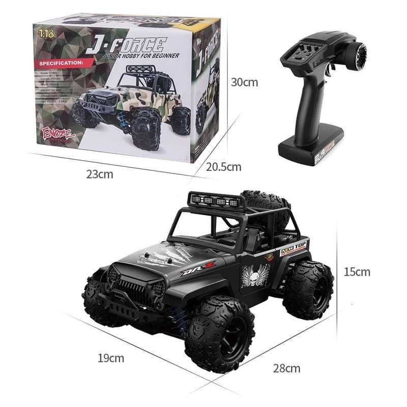 Carro RC Enoze 9304E 1/18 4WD J-Force Monster Truck  40Km