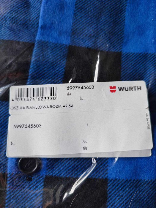 Koszula robocza flanelowa WURTH XL 43/44 182