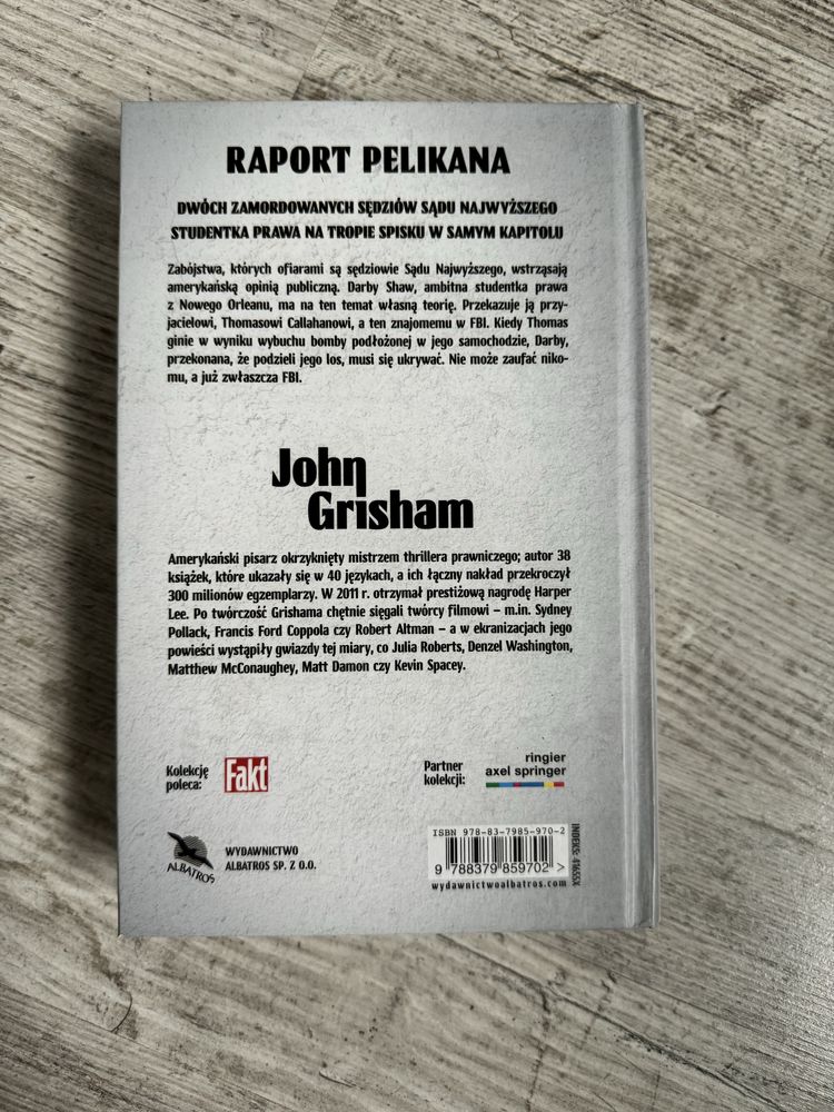 Raport Pelikana. John Grisham