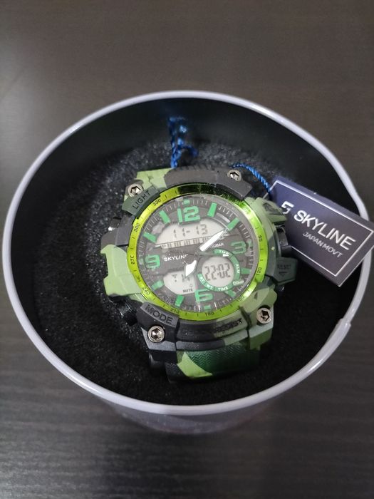 Relógio SKyLINe tipo g-shock precisão e estilo