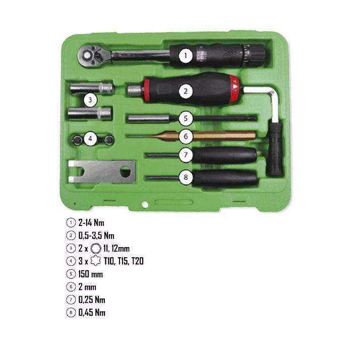 Kit de ferramentas para montagem e remoção da válvula TPMS