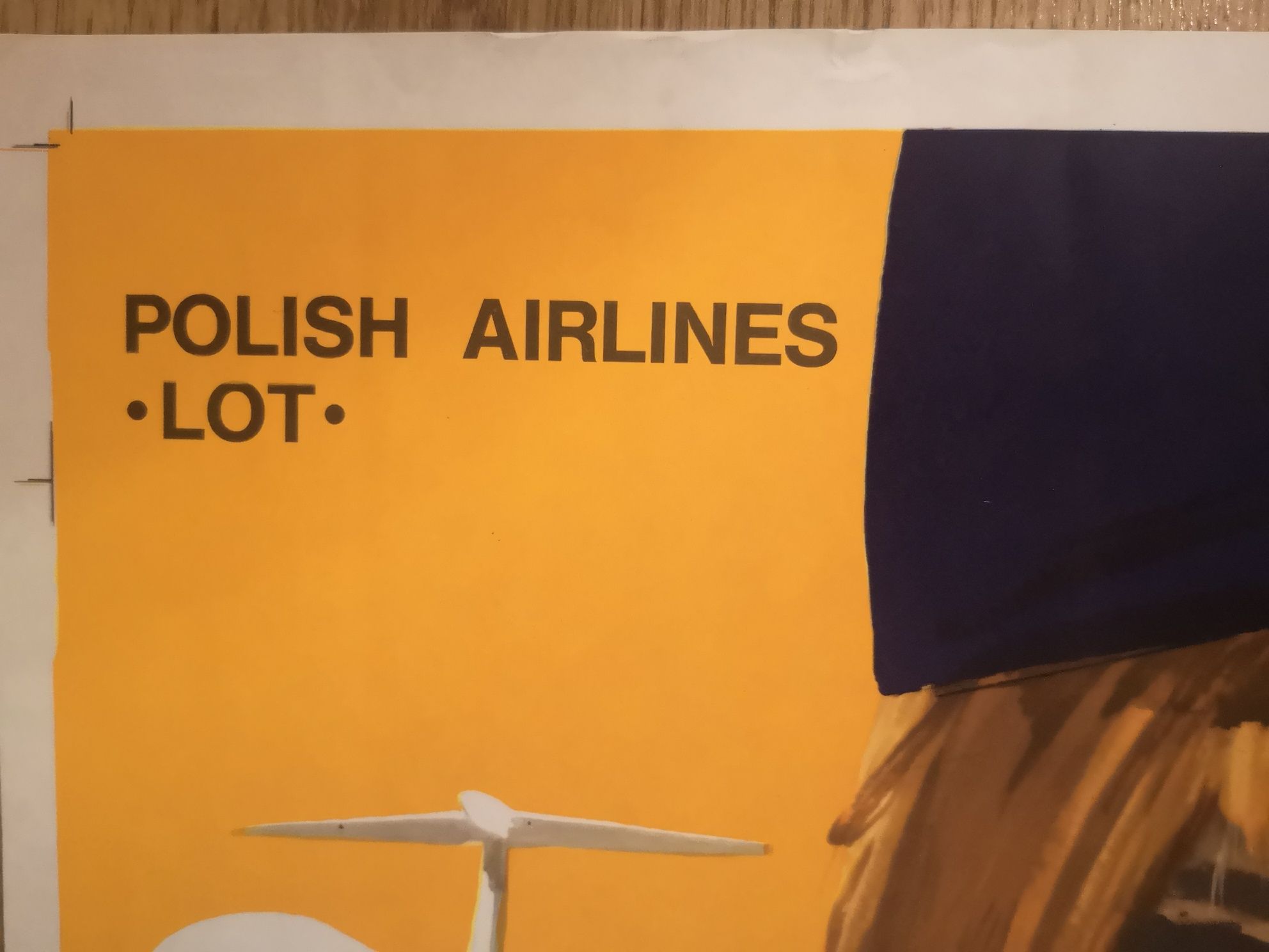 Plakat Polskich Linii Lotniczych LOT Stewardessa J. Grabiański