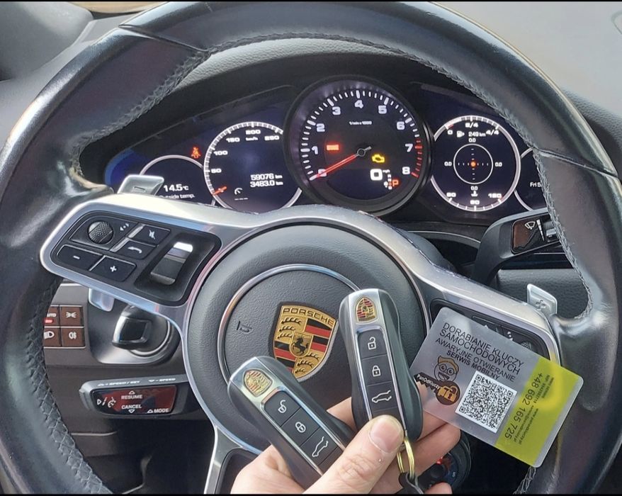 Kluczyk Porsche Cayenne Coupe 9YA 9YB Taycan 911 Panamera 971 992