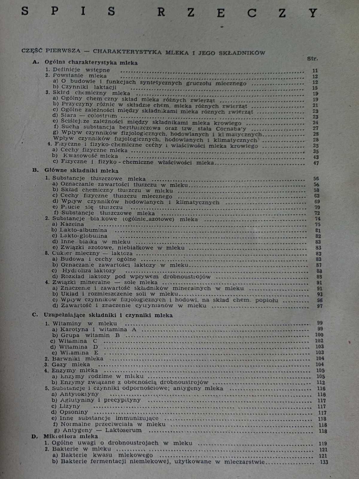 Chemia i higiena mleka E. Pijanowski, książka z 1948 roku