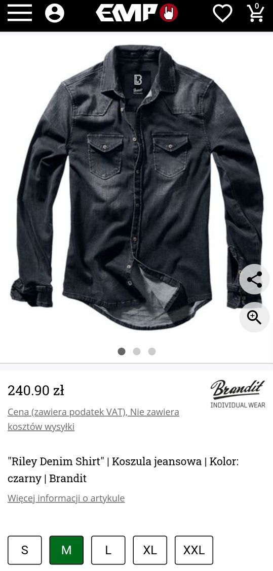 Brandit koszula jeans rozm. M