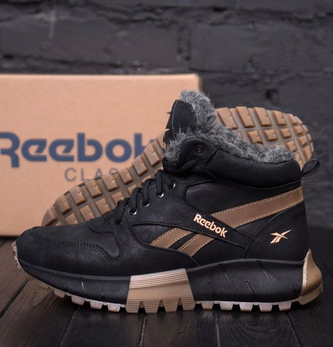 Новые зимние ботинки Reebok мужские кожаные