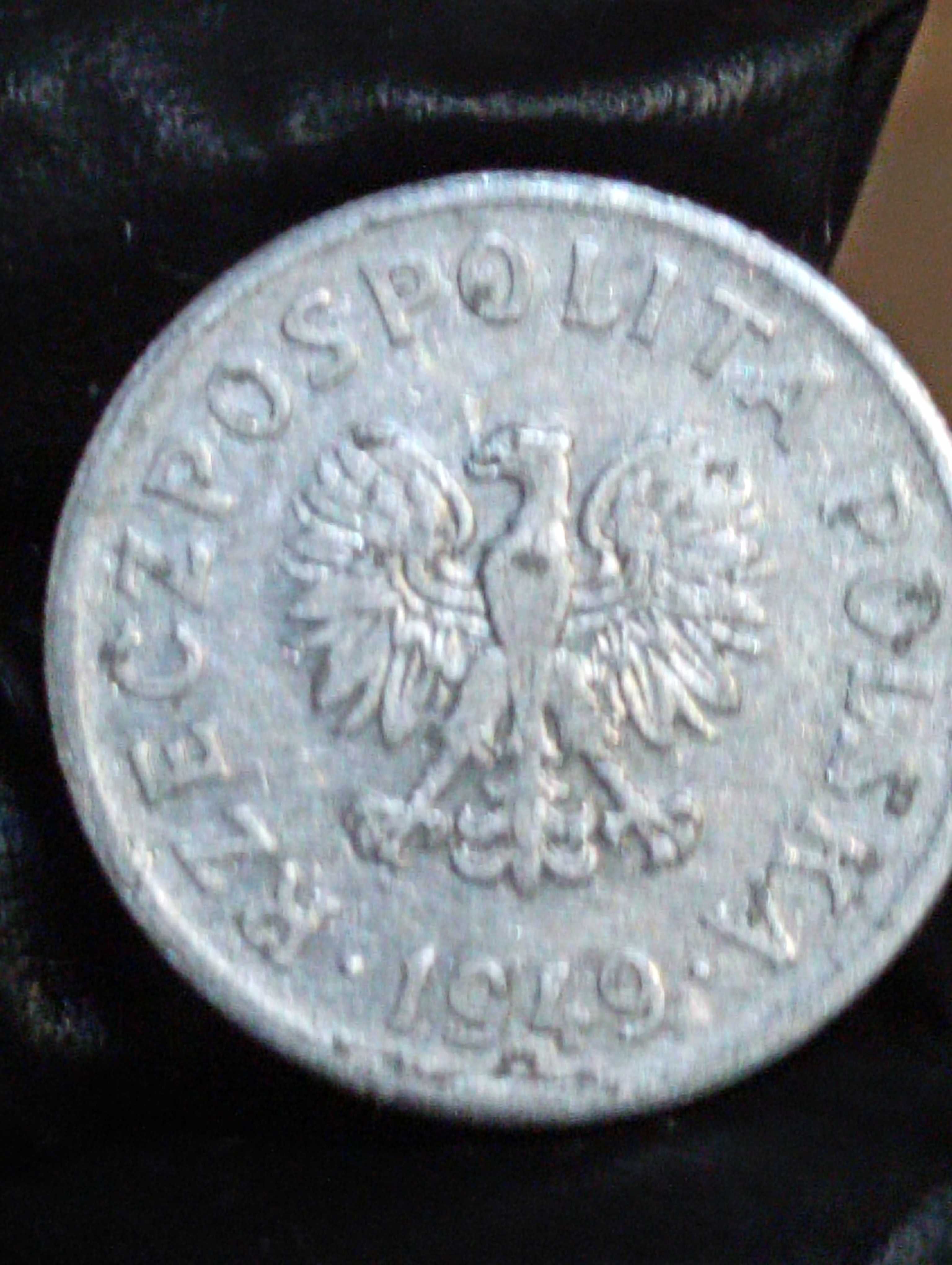 Trzecia moneta 50 groszy 1949 rok bzm