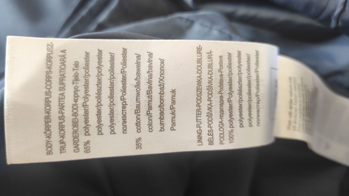 Krótki płaszczyk trencz damski Orsay 36 ciemny granat