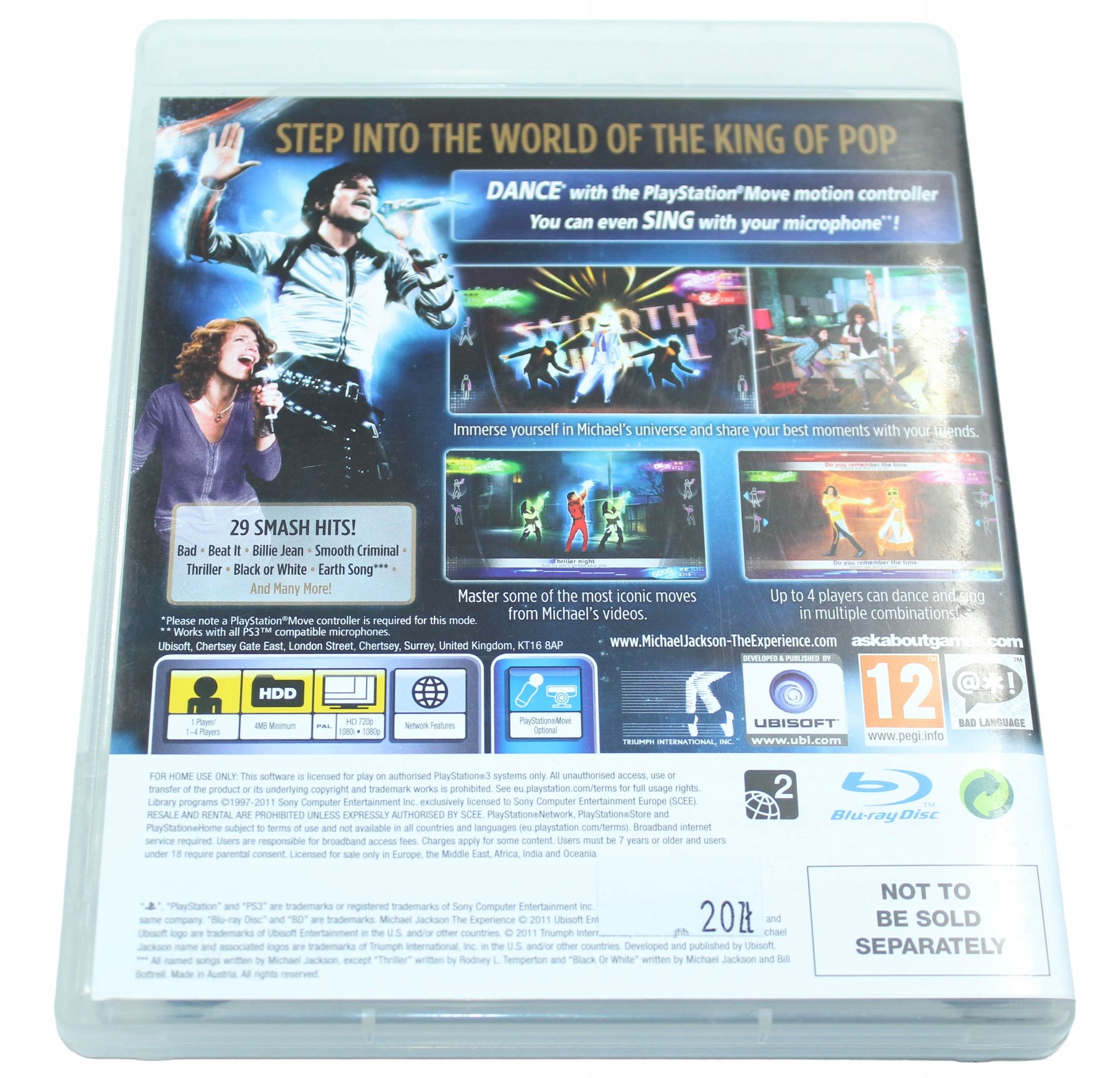 Michael Jackson The Experience PS3 PlayStation 3