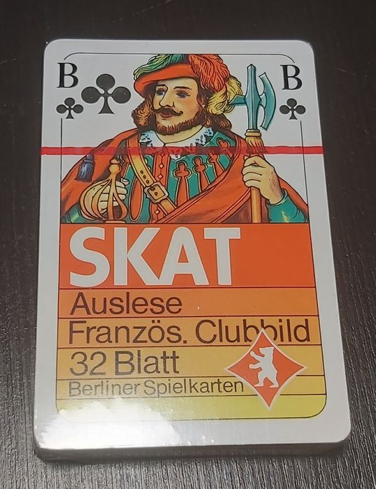 Nowe karty do gry BERLINER SPIELKARTEN Skat Französisches Bild – Niemc